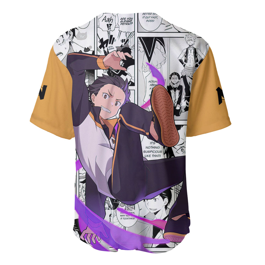 Natsuki Subaru Hajimeru Isekai Seikatsu Baseball Jersey Natsuki Subaru Hajimeru Isekai Seikatsu Baseball Jersey