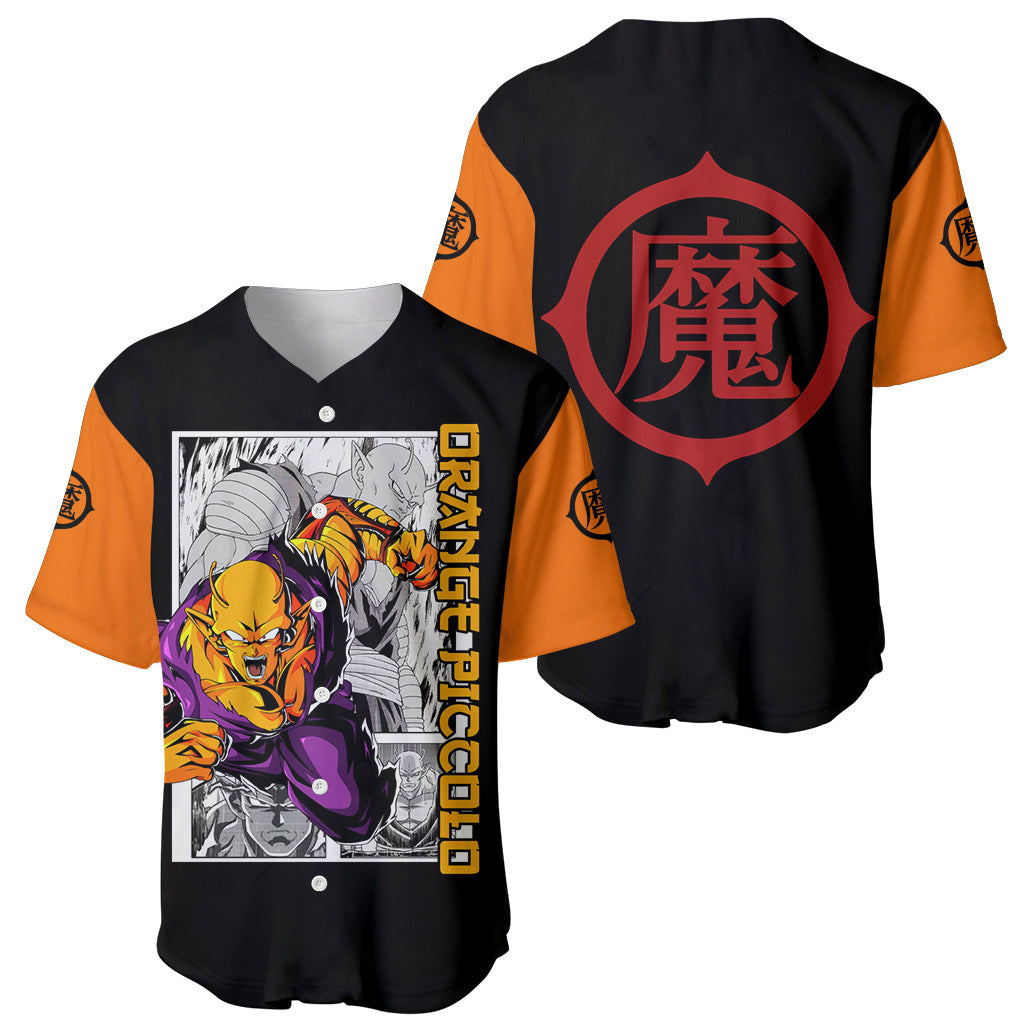 Orange Piccolo Dragon Ball Baseball Jersey Orange Piccolo Dragon Ball Baseball Jersey