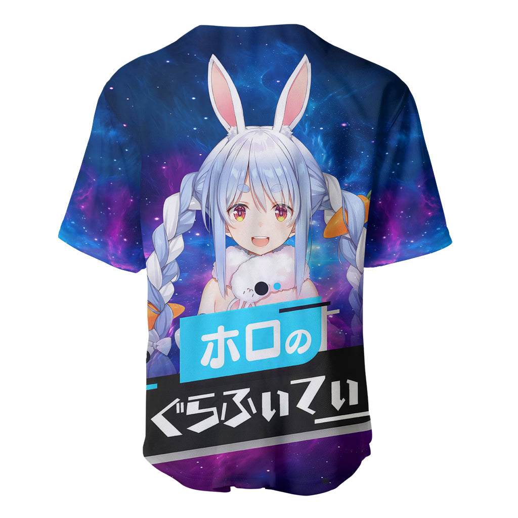 Pekora Usada Holo Live Galaxy Baseball Jersey Pekora Usada Holo Live Galaxy Baseball Jersey