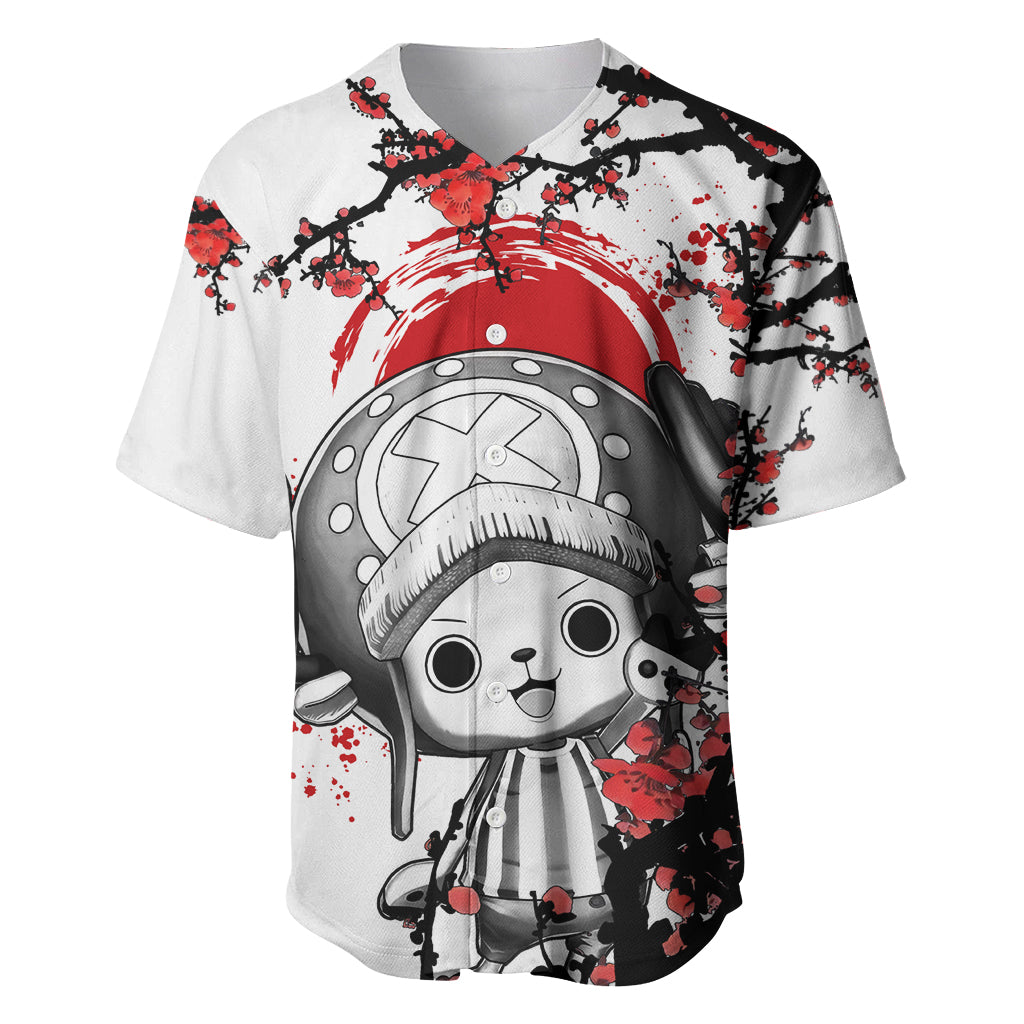 Red Tony Chopper One Piece Baseball Jersey Red Tony Chopper One Piece Baseball Jersey