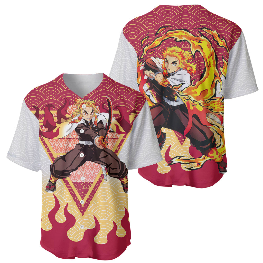 Rengoku Kyoujurou Demon Slayer Baseball Jersey Rengoku Kyoujurou Demon Slayer Baseball Jersey