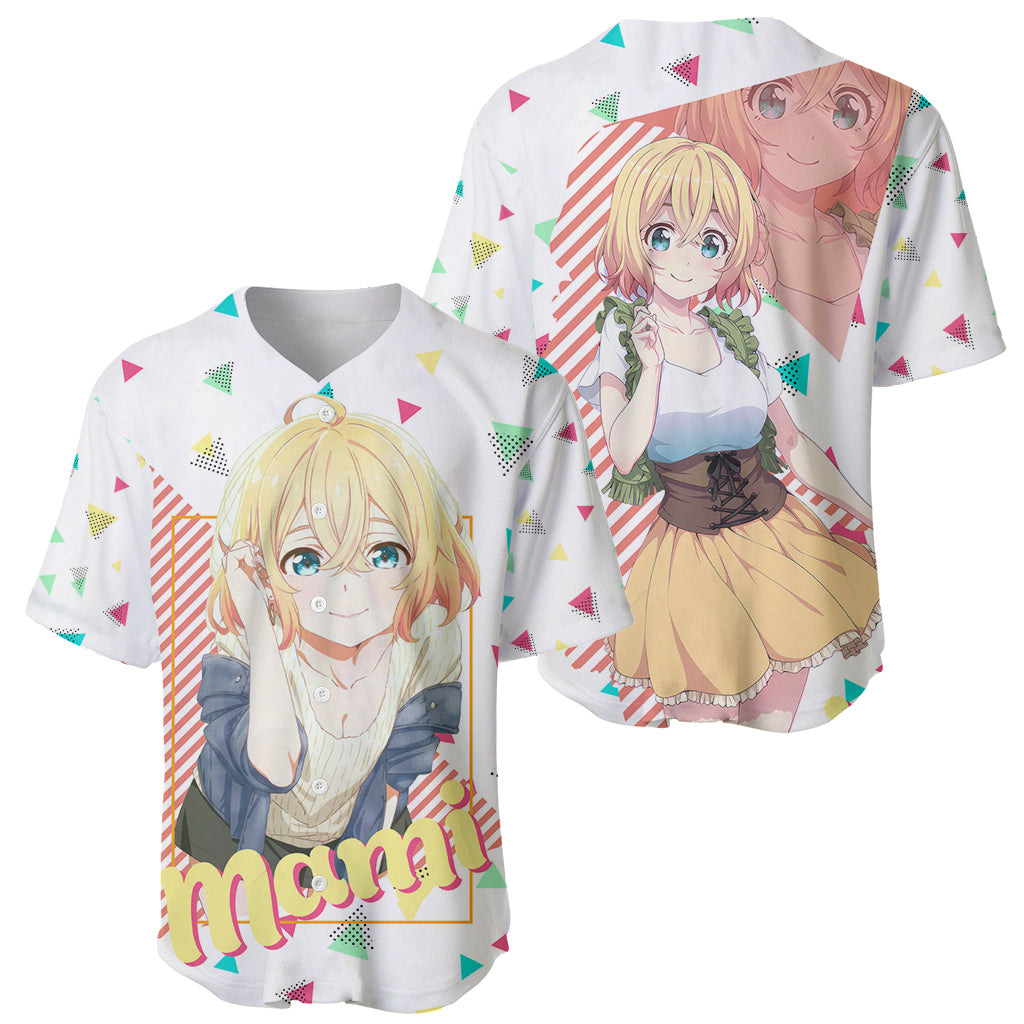 Rent A Girlfriend Mami Nanami Baseball Jersey Rent A Girlfriend Mami Nanami Baseball Jersey