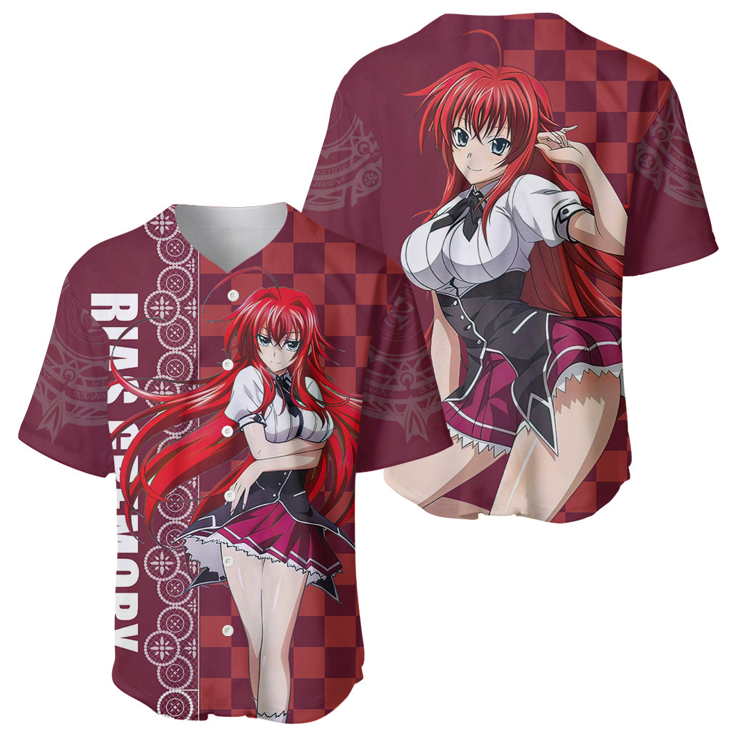 Rias Gremory High School Dxd Baseball Jersey Rias Gremory High School Dxd Baseball Jersey