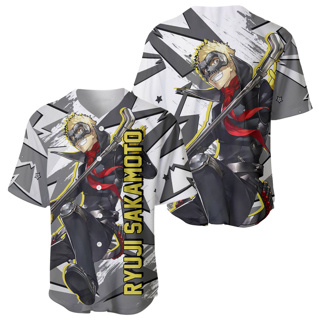 Ryuji Sakamoto Persona Baseball Jersey Ryuji Sakamoto Persona Baseball Jersey