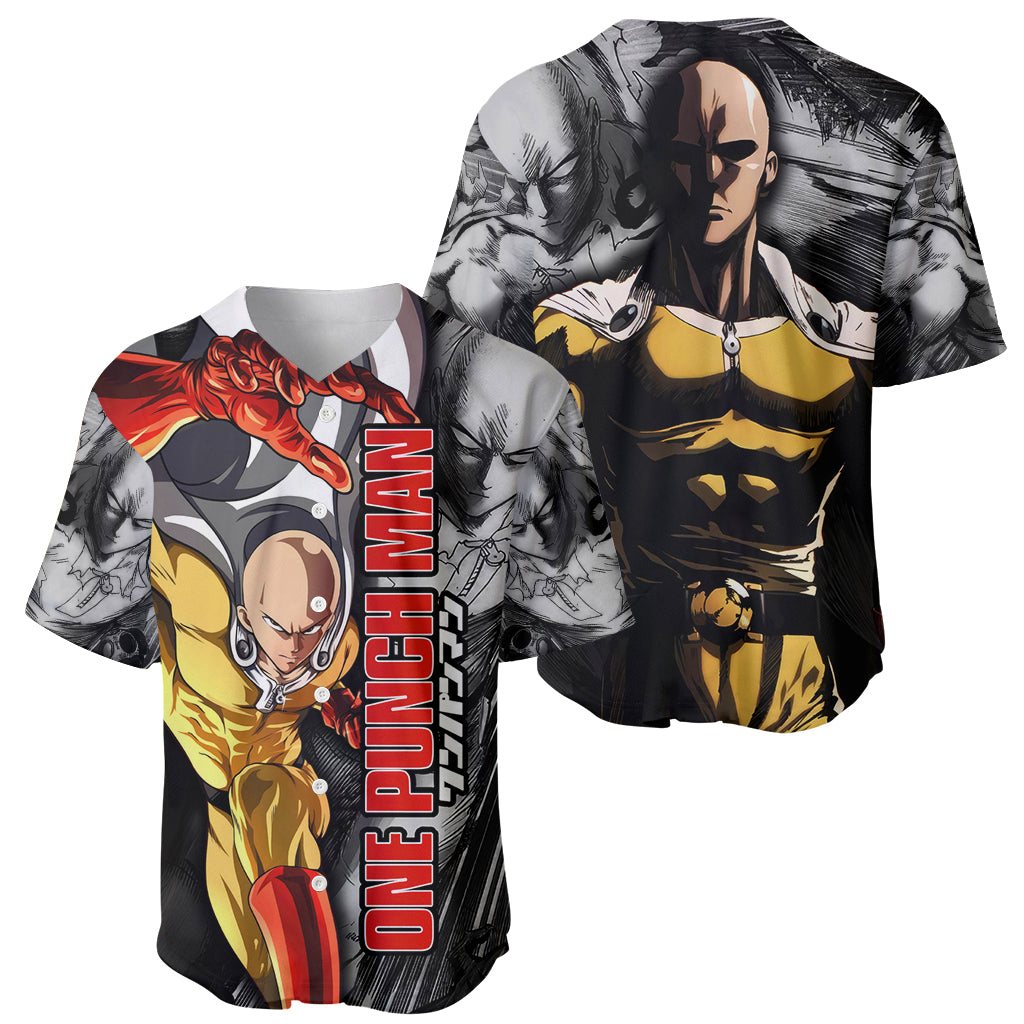 Saitama One Punch Man Baseball Jersey Saitama One Punch Man Baseball Jersey