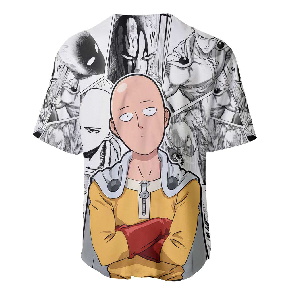 Saitama One Punch Man Baseball Jersey_1 Saitama One Punch Man Baseball Jersey_1