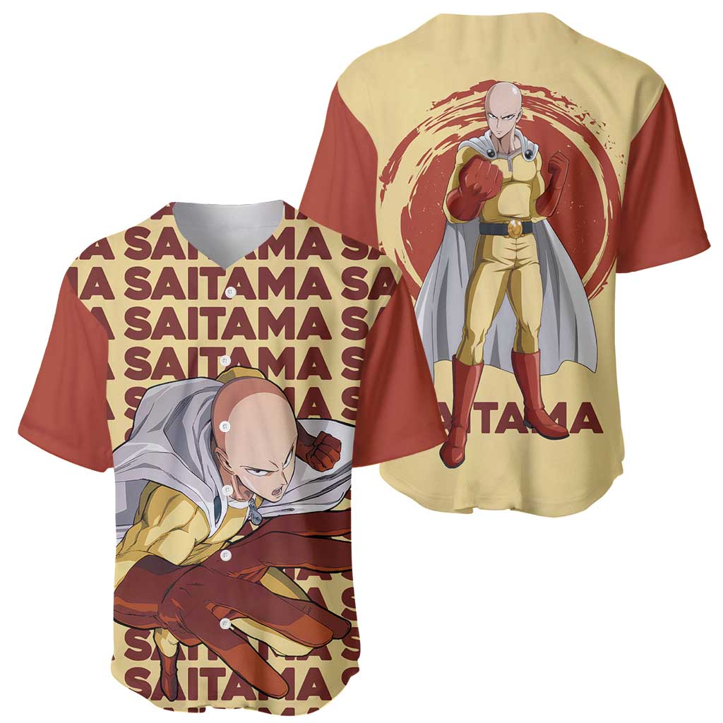 Saitama One Punch Man Baseball Jersey_2 Saitama One Punch Man Baseball Jersey_2