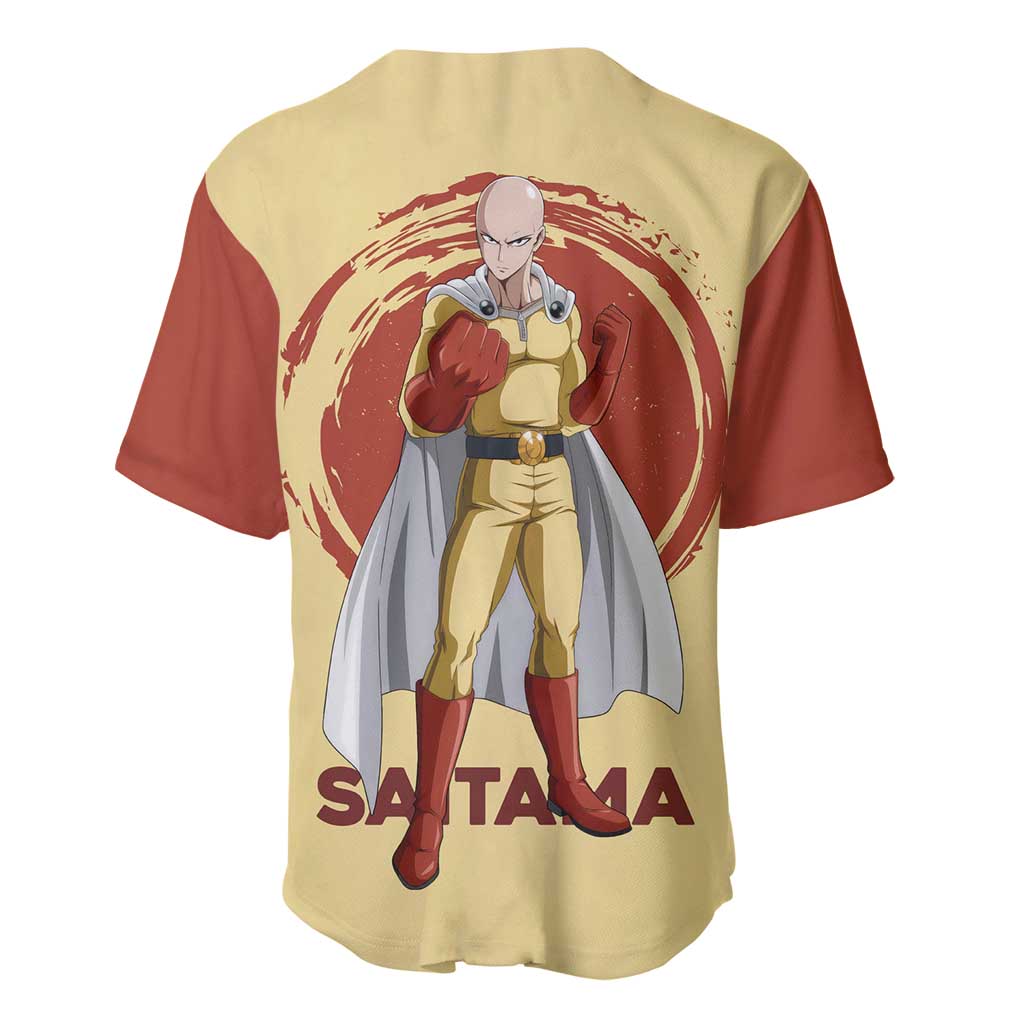 Saitama One Punch Man Baseball Jersey_2 Saitama One Punch Man Baseball Jersey_2