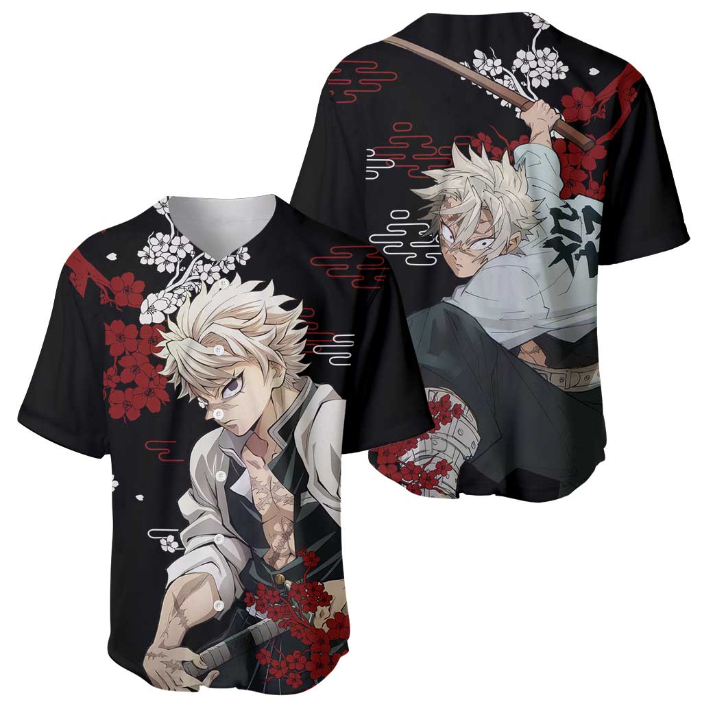 Sanemi Shinazugawa Demon Slayer Baseball Jersey Sanemi Shinazugawa Demon Slayer Baseball Jersey