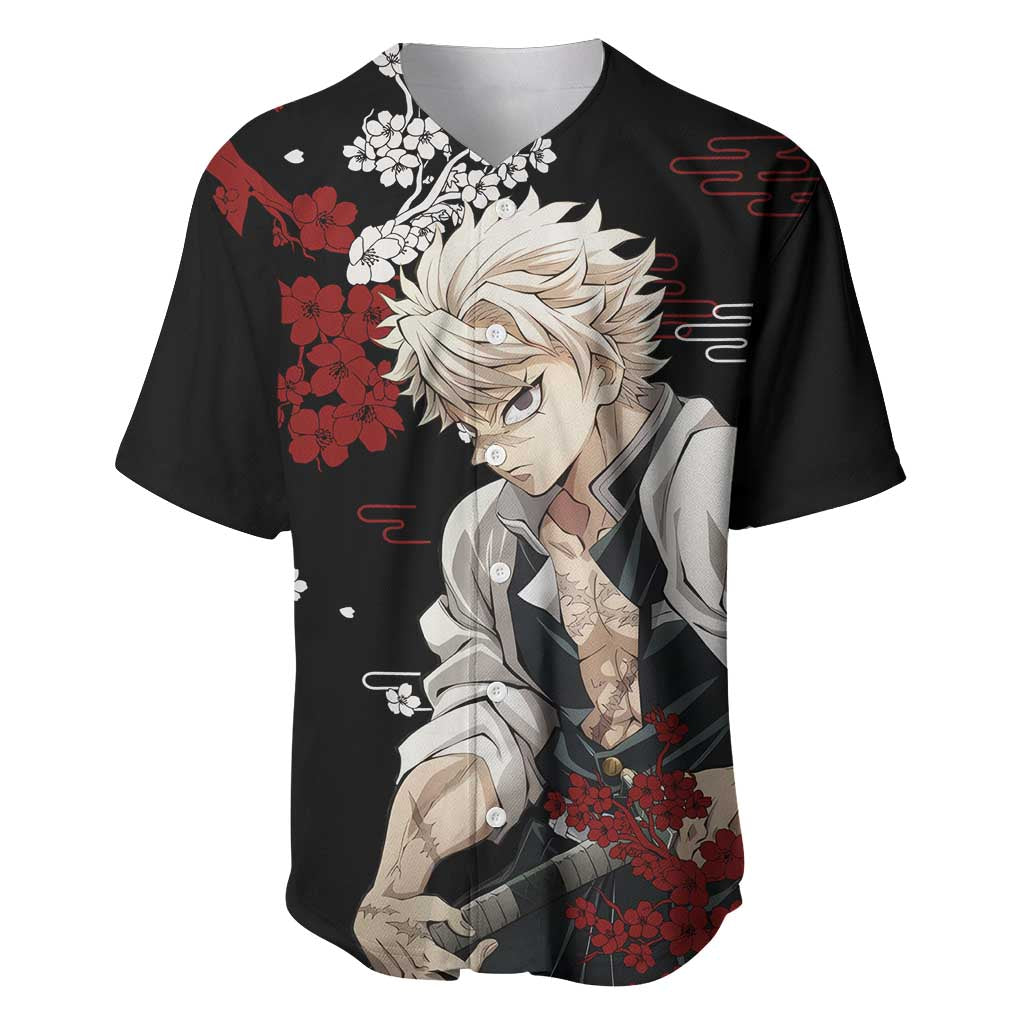 Sanemi Shinazugawa Demon Slayer Baseball Jersey Sanemi Shinazugawa Demon Slayer Baseball Jersey