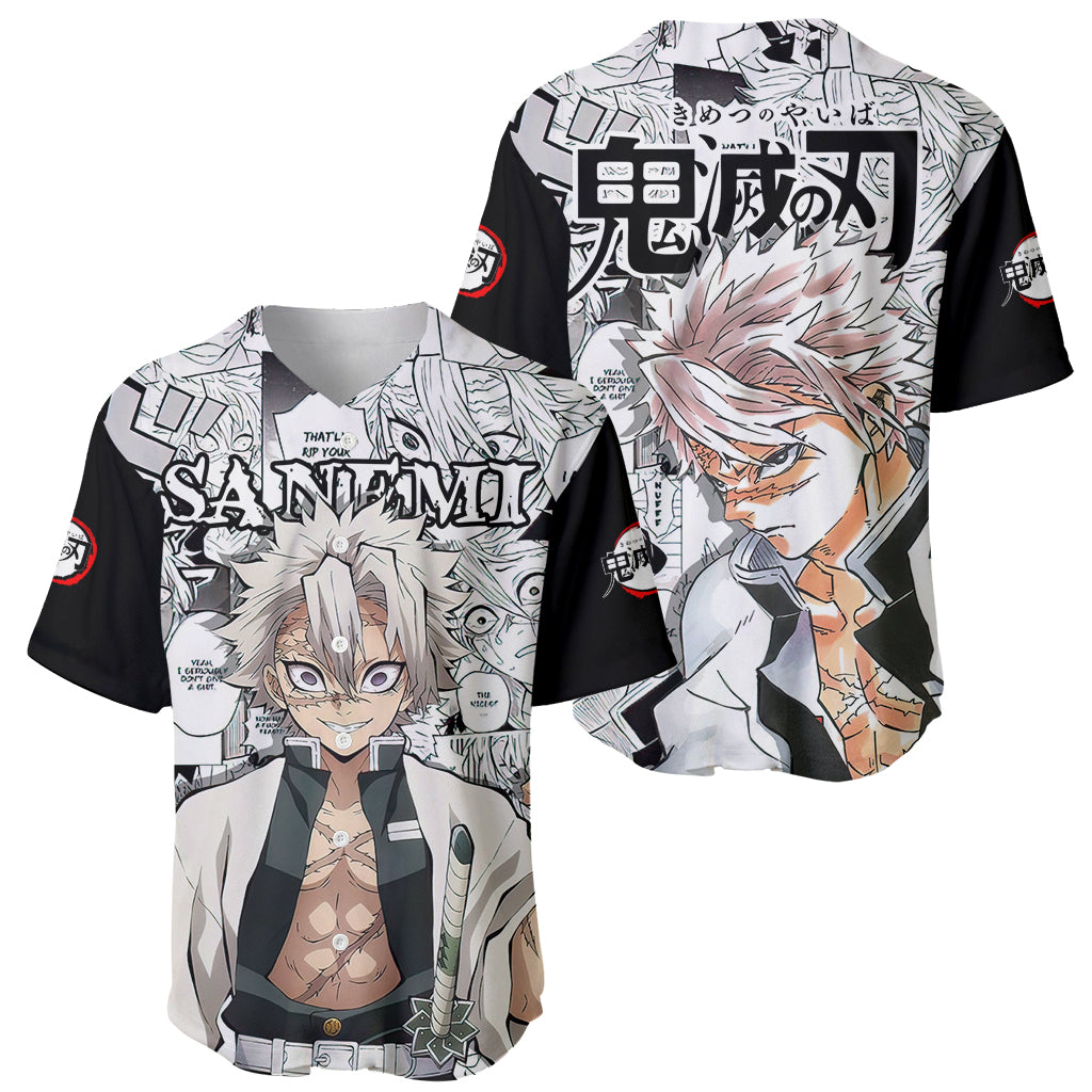 Sanemi Shinazugawa Demon Slayer Baseball Jersey_2 Sanemi Shinazugawa Demon Slayer Baseball Jersey_2