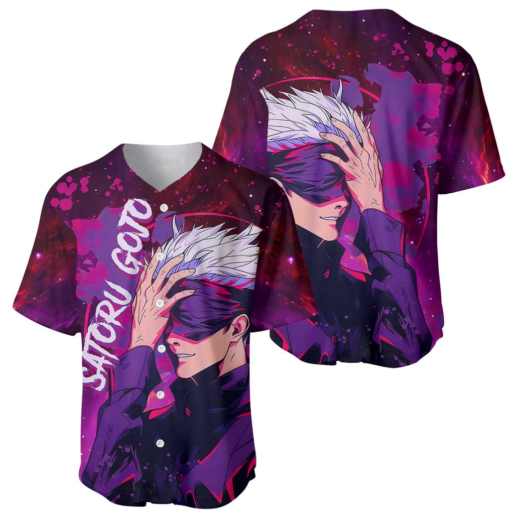 Satoru Gojo Jujutsu Kaisen Galaxy Baseball Jersey Satoru Gojo Jujutsu Kaisen Galaxy Baseball Jersey