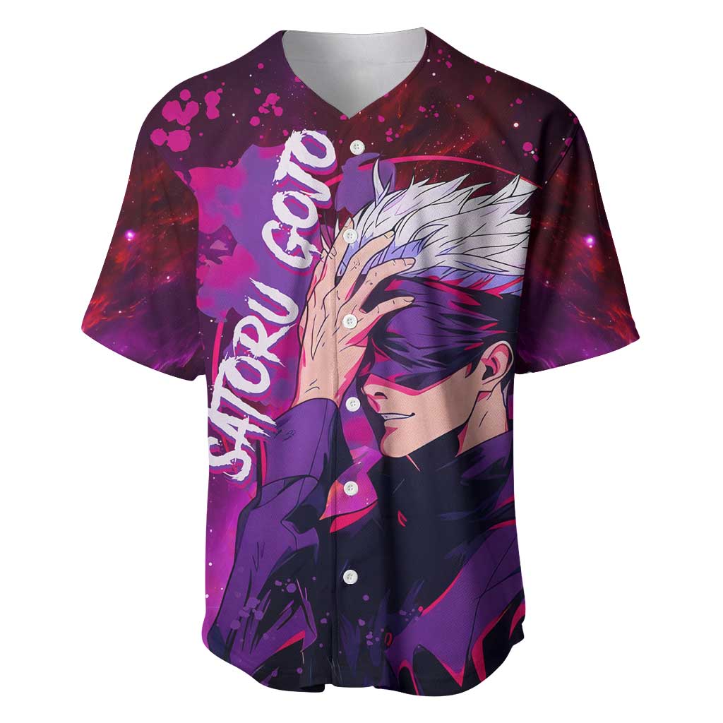 Satoru Gojo Jujutsu Kaisen Galaxy Baseball Jersey Satoru Gojo Jujutsu Kaisen Galaxy Baseball Jersey