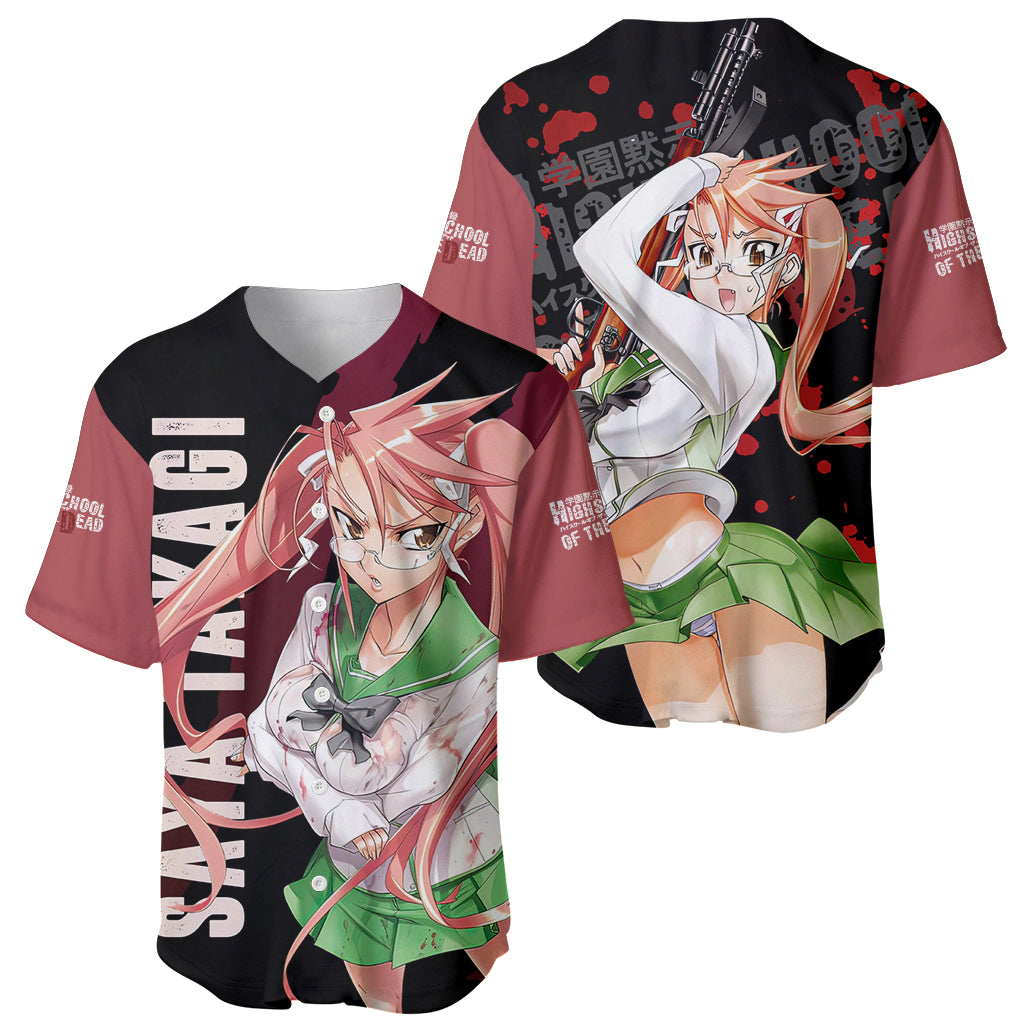 Saya Takagi Highschool Of Dead Baseball Jersey Saya Takagi Highschool Of Dead Baseball Jersey
