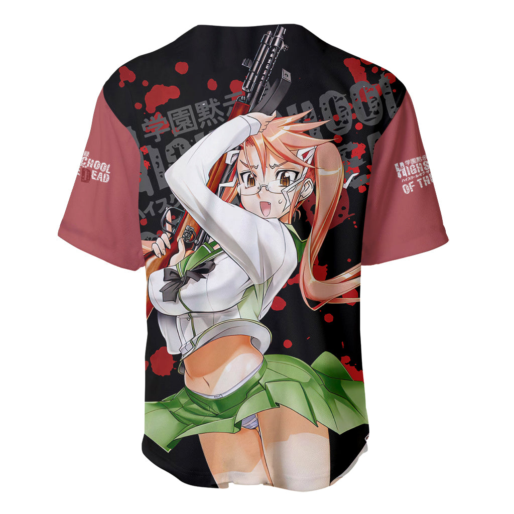 Saya Takagi Highschool Of Dead Baseball Jersey Saya Takagi Highschool Of Dead Baseball Jersey