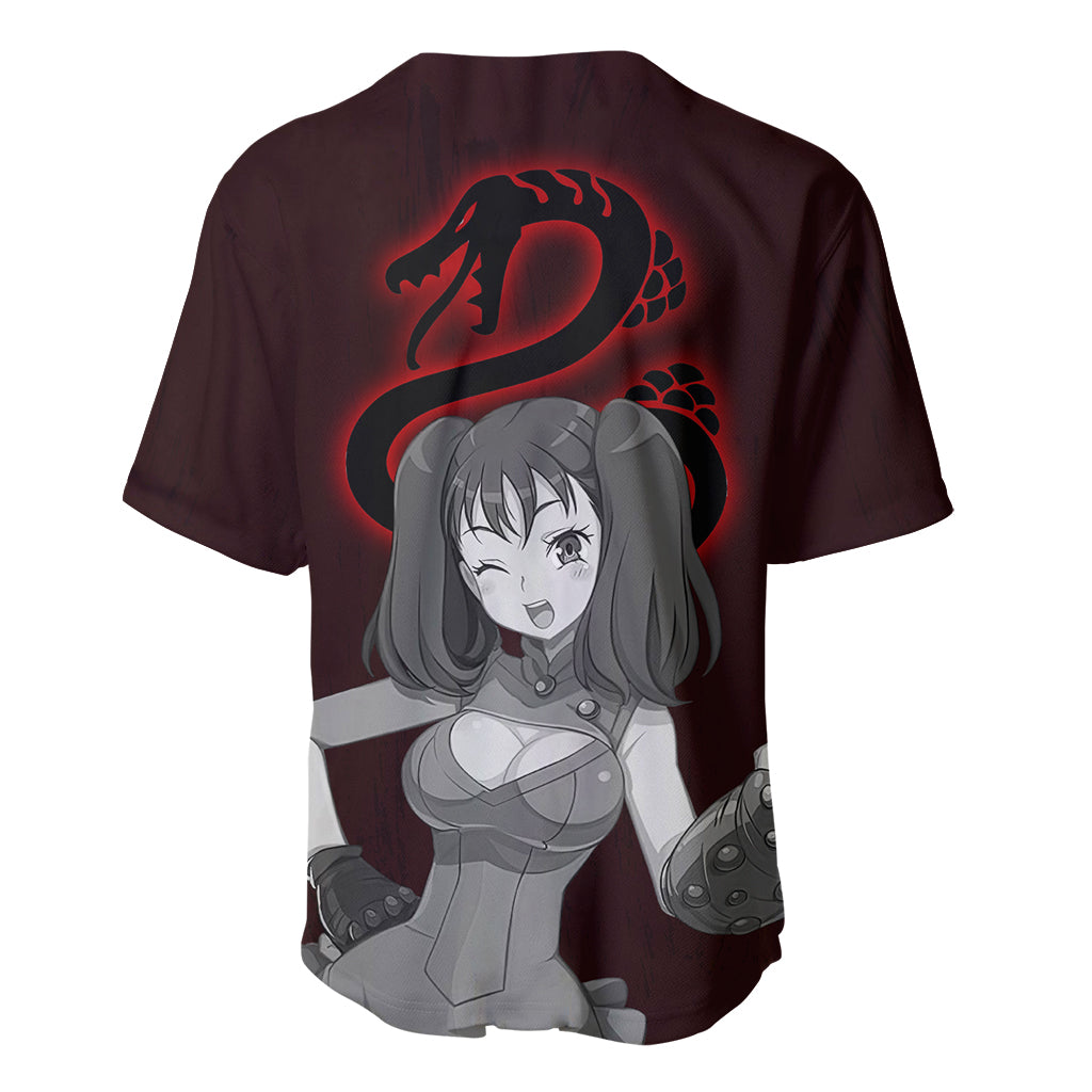 Serpent Sin Of Envy Diane Baseball Jersey Serpent Sin Of Envy Diane Baseball Jersey