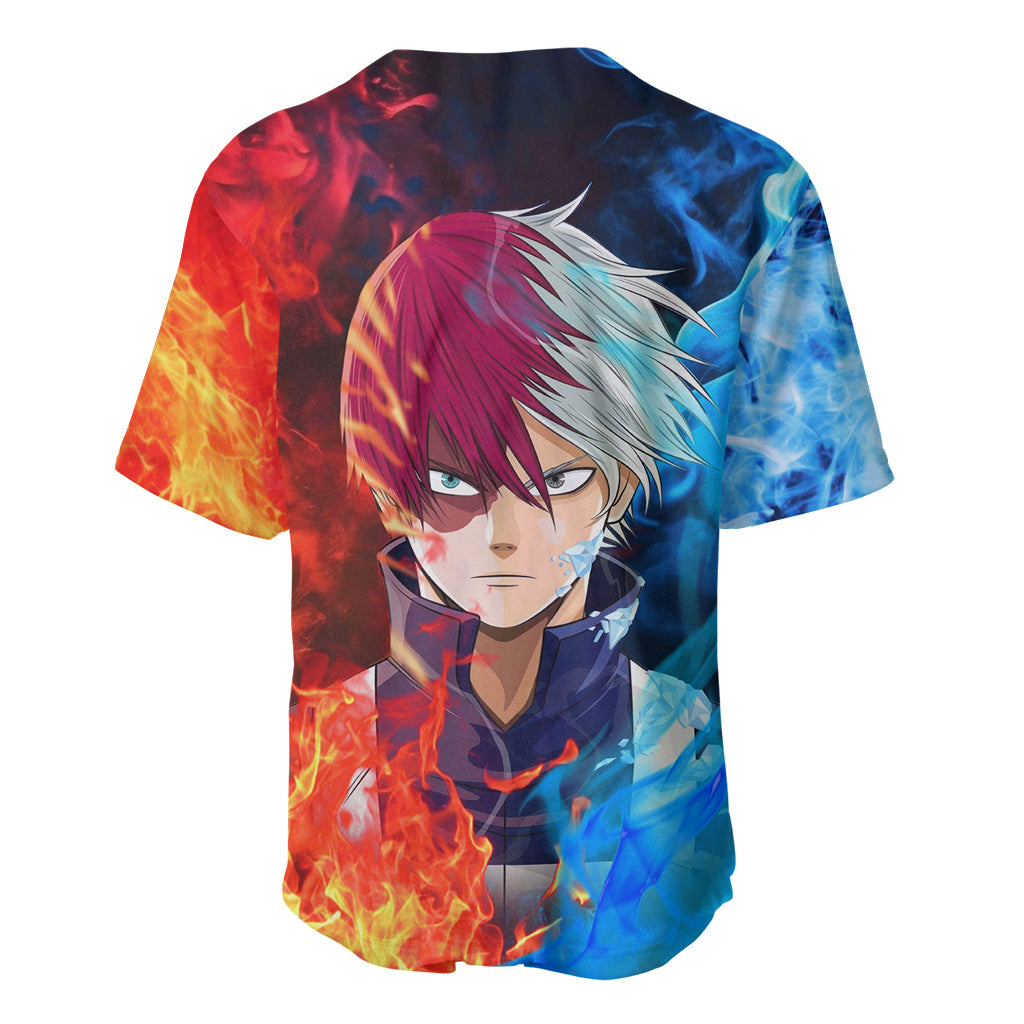Shoto Todoroki My Hero Academia Baseball Jersey_1 Shoto Todoroki My Hero Academia Baseball Jersey_1