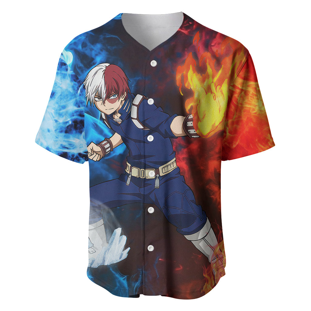 Shoto Todoroki My Hero Academia Baseball Jersey_1 Shoto Todoroki My Hero Academia Baseball Jersey_1