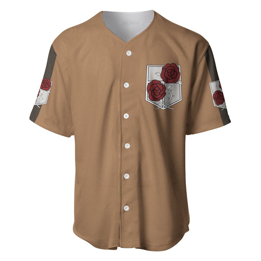 Stationary Guard Attack On Tittan Baseball Jersey Stationary Guard Attack On Tittan Baseball Jersey