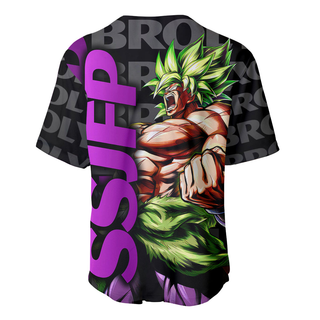 Super Saijan Broly Dragon Ball Baseball Jersey Super Saijan Broly Dragon Ball Baseball Jersey