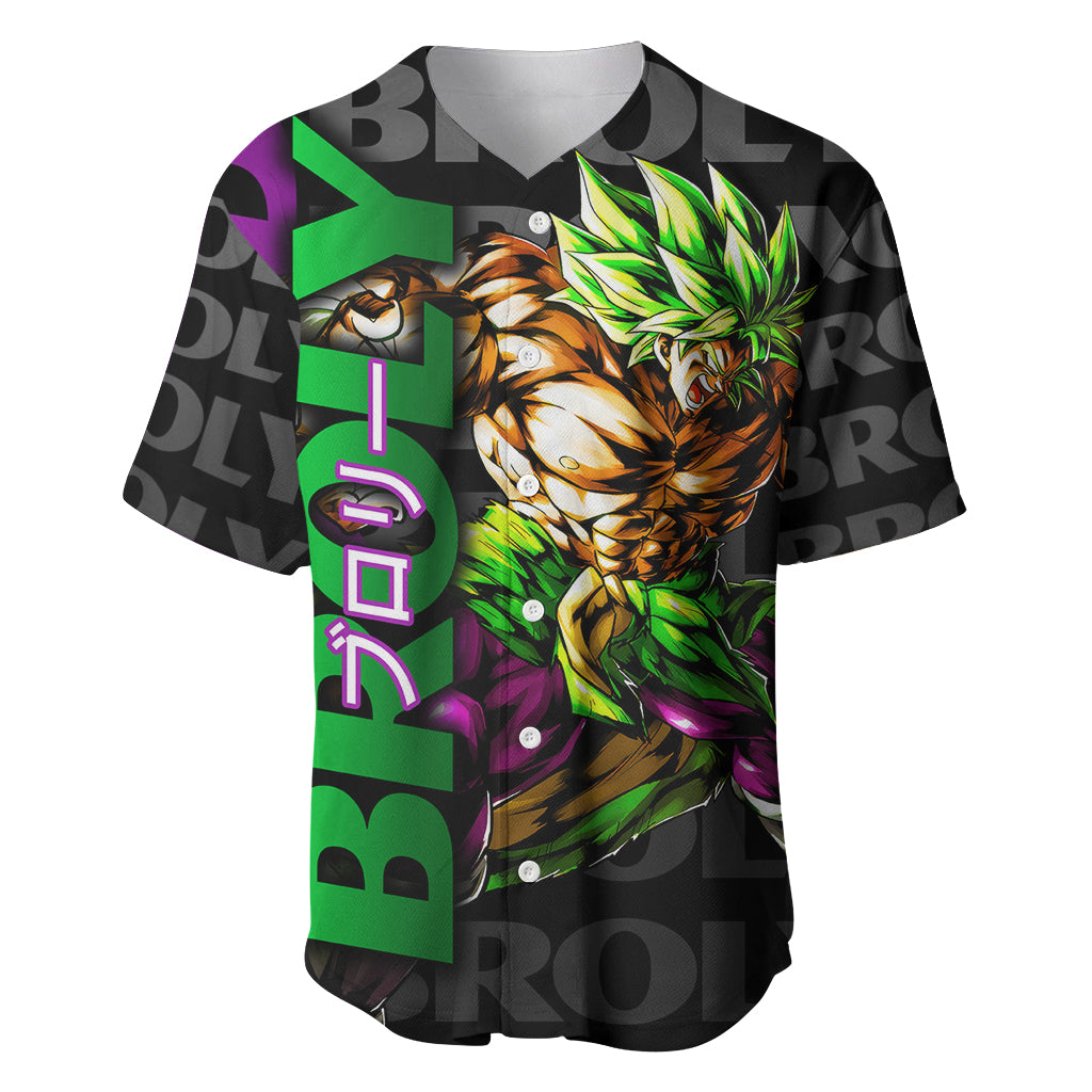 Super Saijan Broly Dragon Ball Baseball Jersey Super Saijan Broly Dragon Ball Baseball Jersey