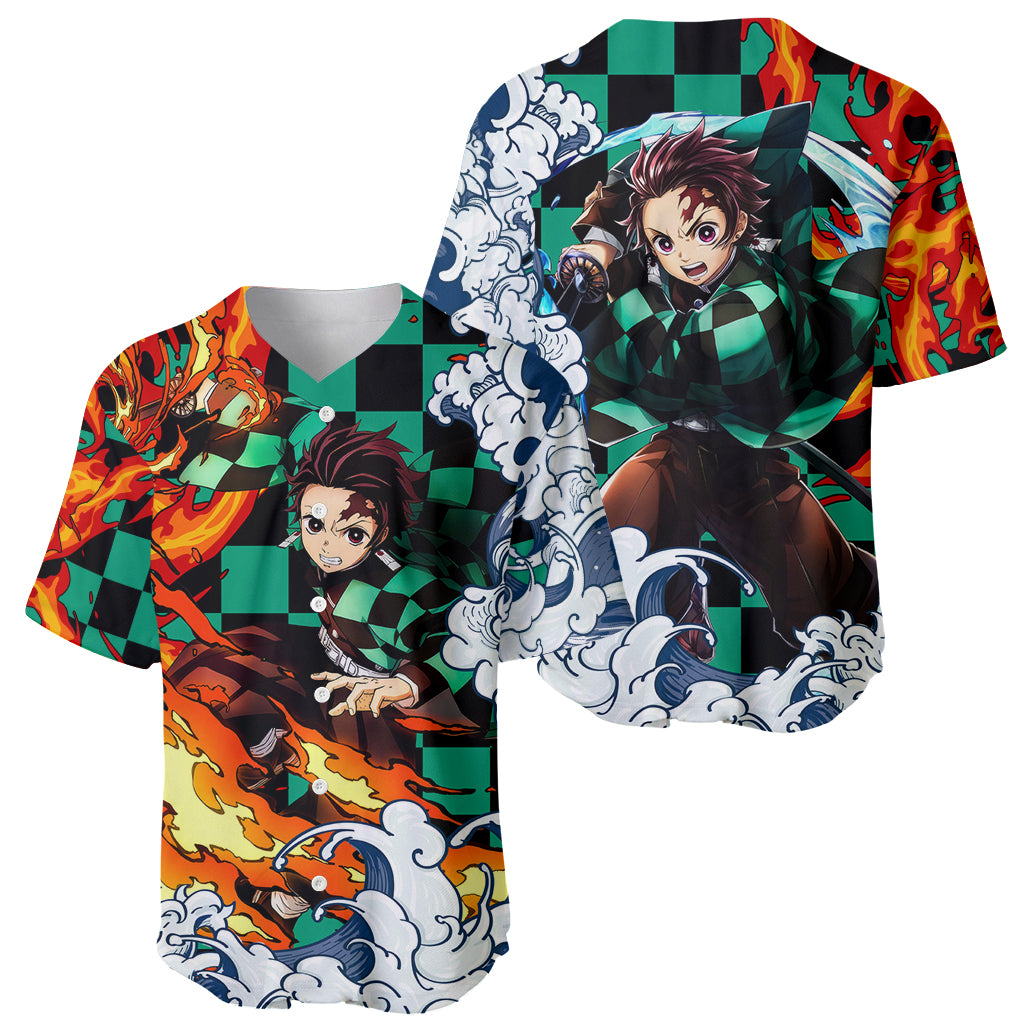 Tanjiro Demon Slayer Baseball Jersey Tanjiro Demon Slayer Baseball Jersey