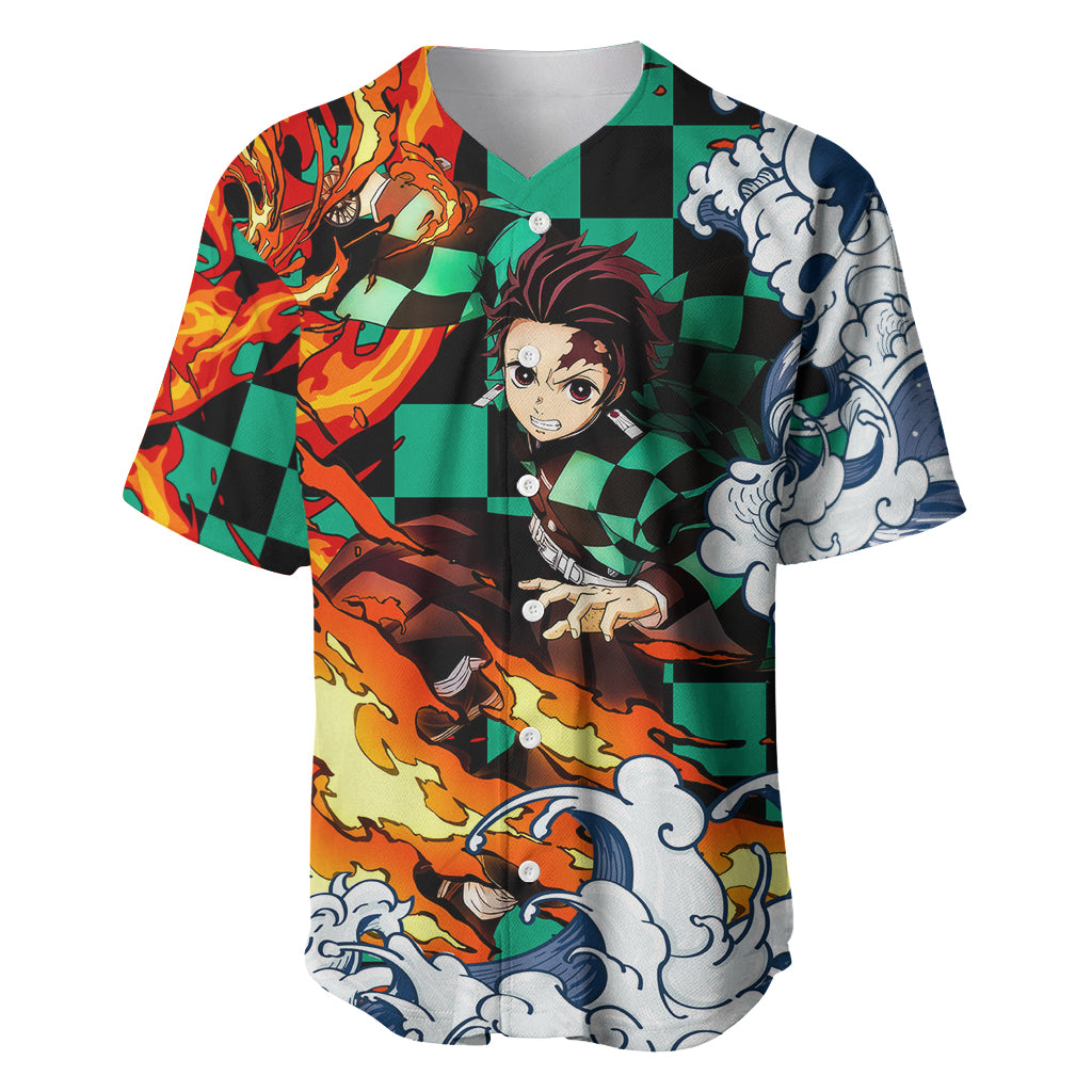 Tanjiro Demon Slayer Baseball Jersey Tanjiro Demon Slayer Baseball Jersey