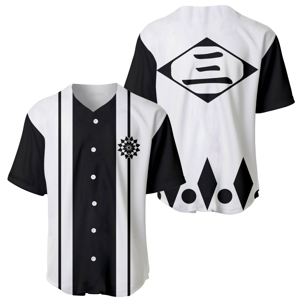 Third Division Gotei 13 Bleach Baseball Jersey Third Division Gotei 13 Bleach Baseball Jersey