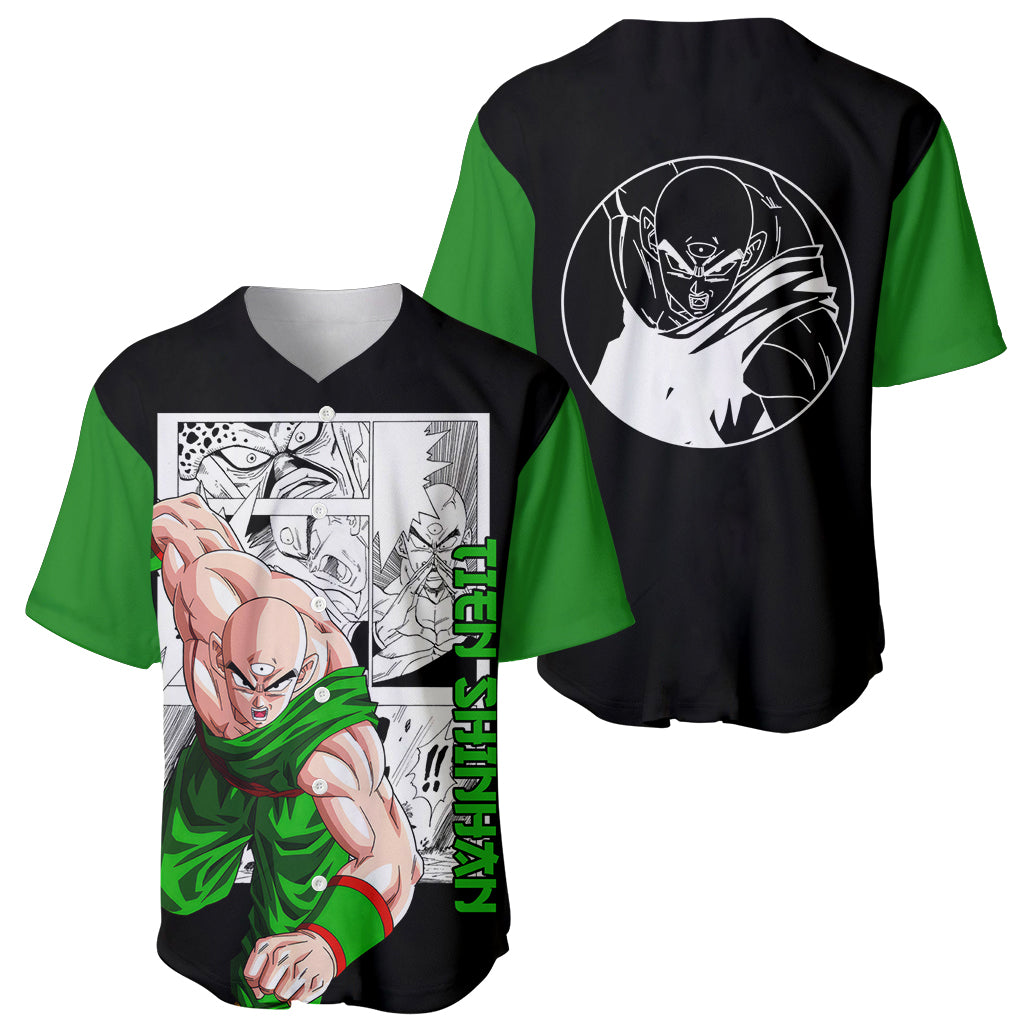 Tien Shinhan Dragon Ball Baseball Jersey Tien Shinhan Dragon Ball Baseball Jersey