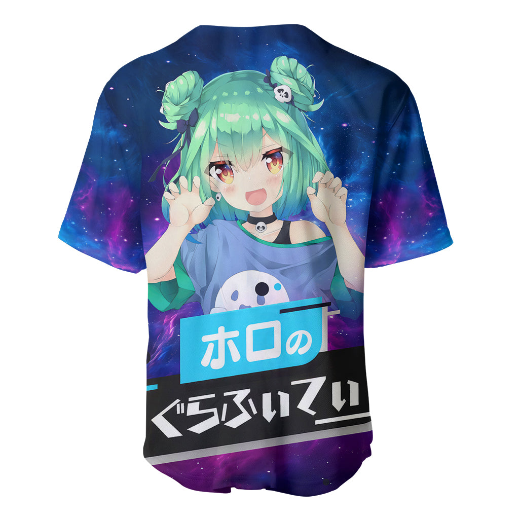 Uruha Rushia Holo Live Galaxy Baseball Jersey Uruha Rushia Holo Live Galaxy Baseball Jersey