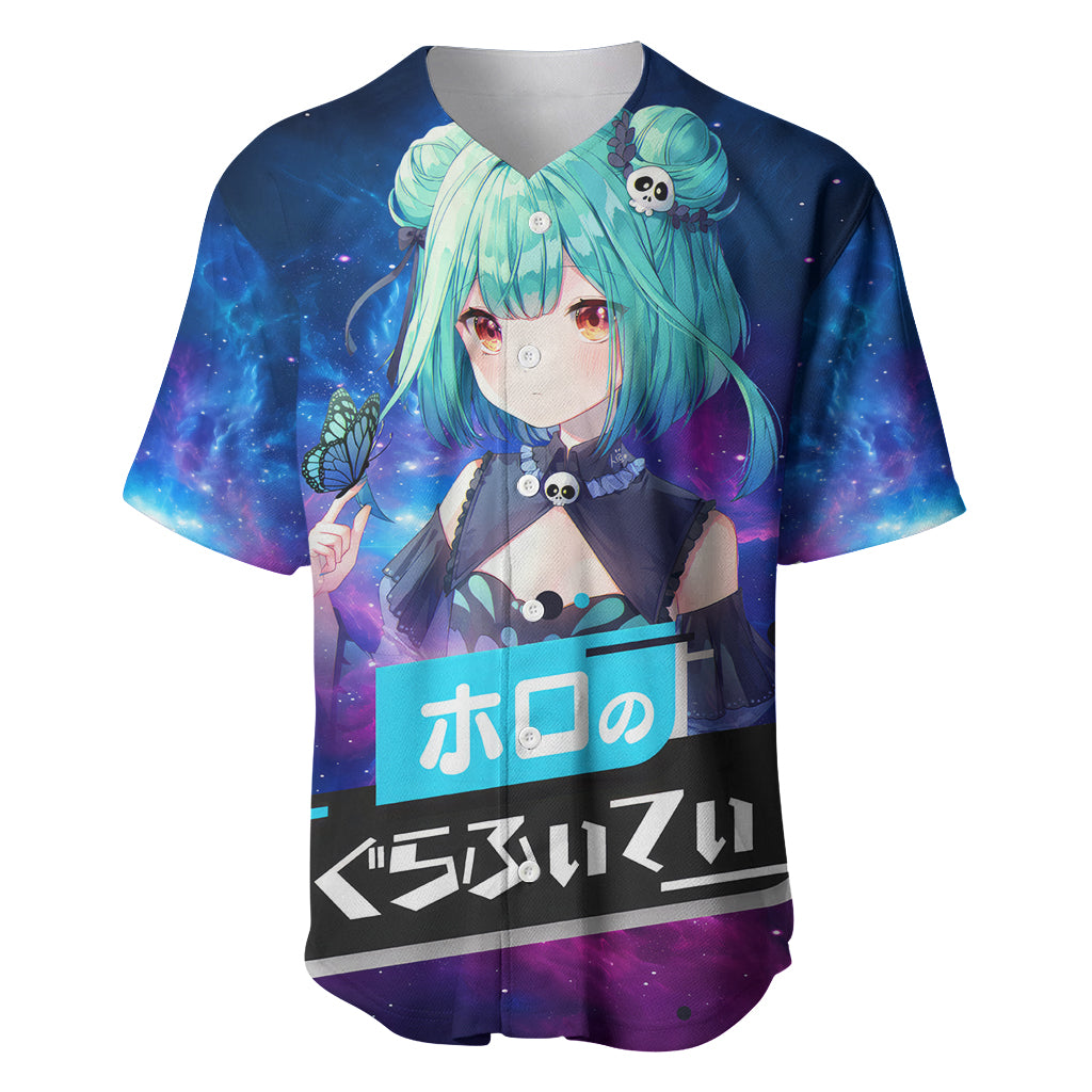 Uruha Rushia Holo Live Galaxy Baseball Jersey Uruha Rushia Holo Live Galaxy Baseball Jersey