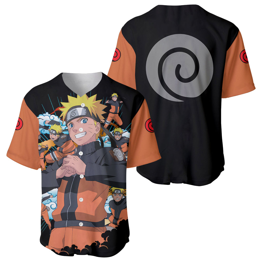 Uzumaki Shadow Clone Jutsu Naruto Baseball Jersey Uzumaki Shadow Clone Jutsu Naruto Baseball Jersey