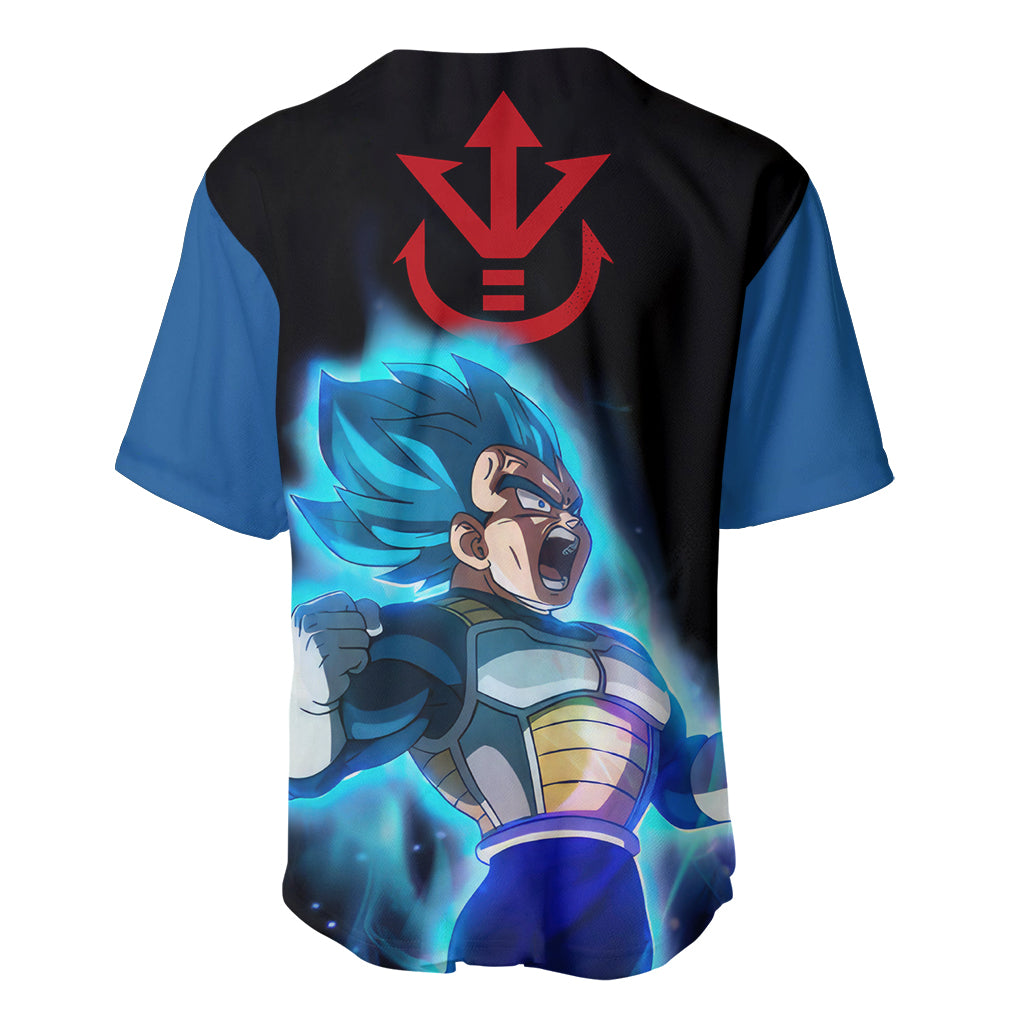 Vegeta Blue Dragon Ball Baseball Jersey Vegeta Blue Dragon Ball Baseball Jersey