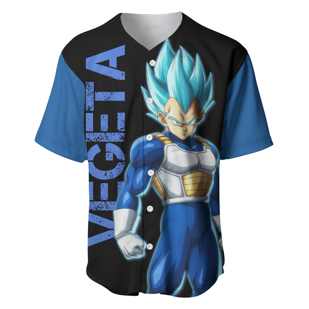 Vegeta Blue Dragon Ball Baseball Jersey Vegeta Blue Dragon Ball Baseball Jersey