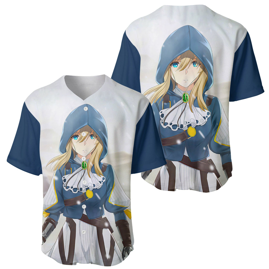 Violet Evergarden Baseball Jersey Violet Evergarden Baseball Jersey