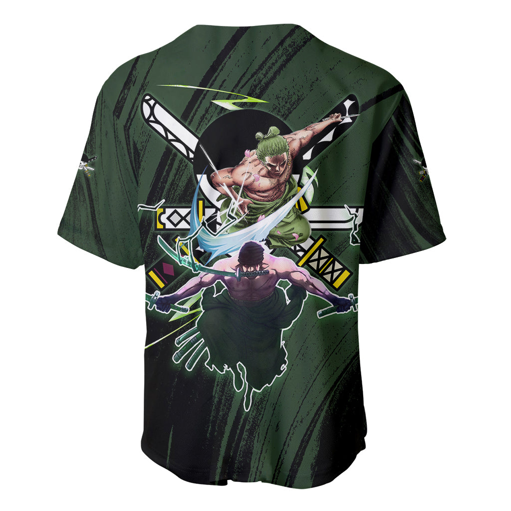 Wano Zoronoa Zoro One Piece Baseball Jersey Wano Zoronoa Zoro One Piece Baseball Jersey