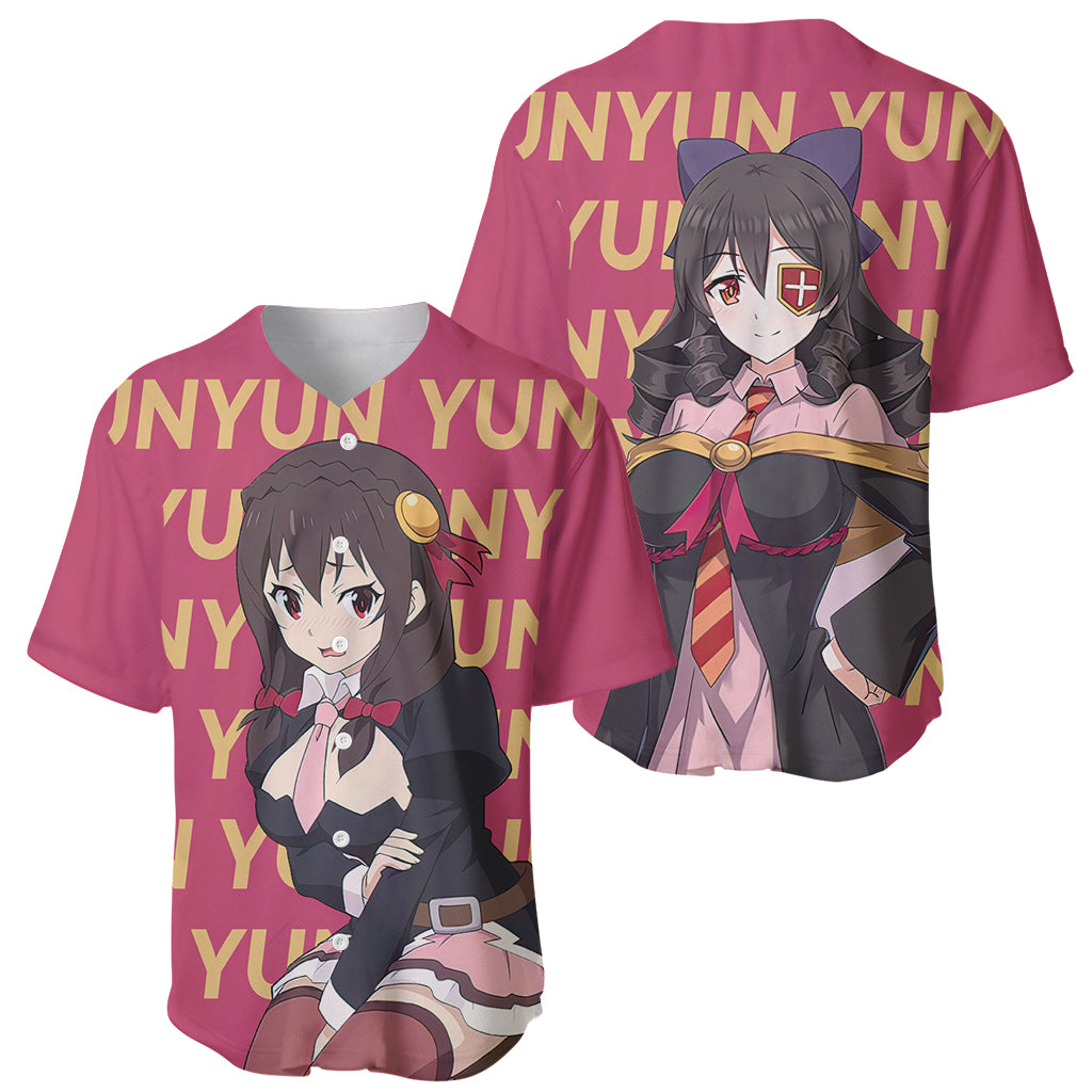 Yunyun Konosuba Baseball Jersey Yunyun Konosuba Baseball Jersey