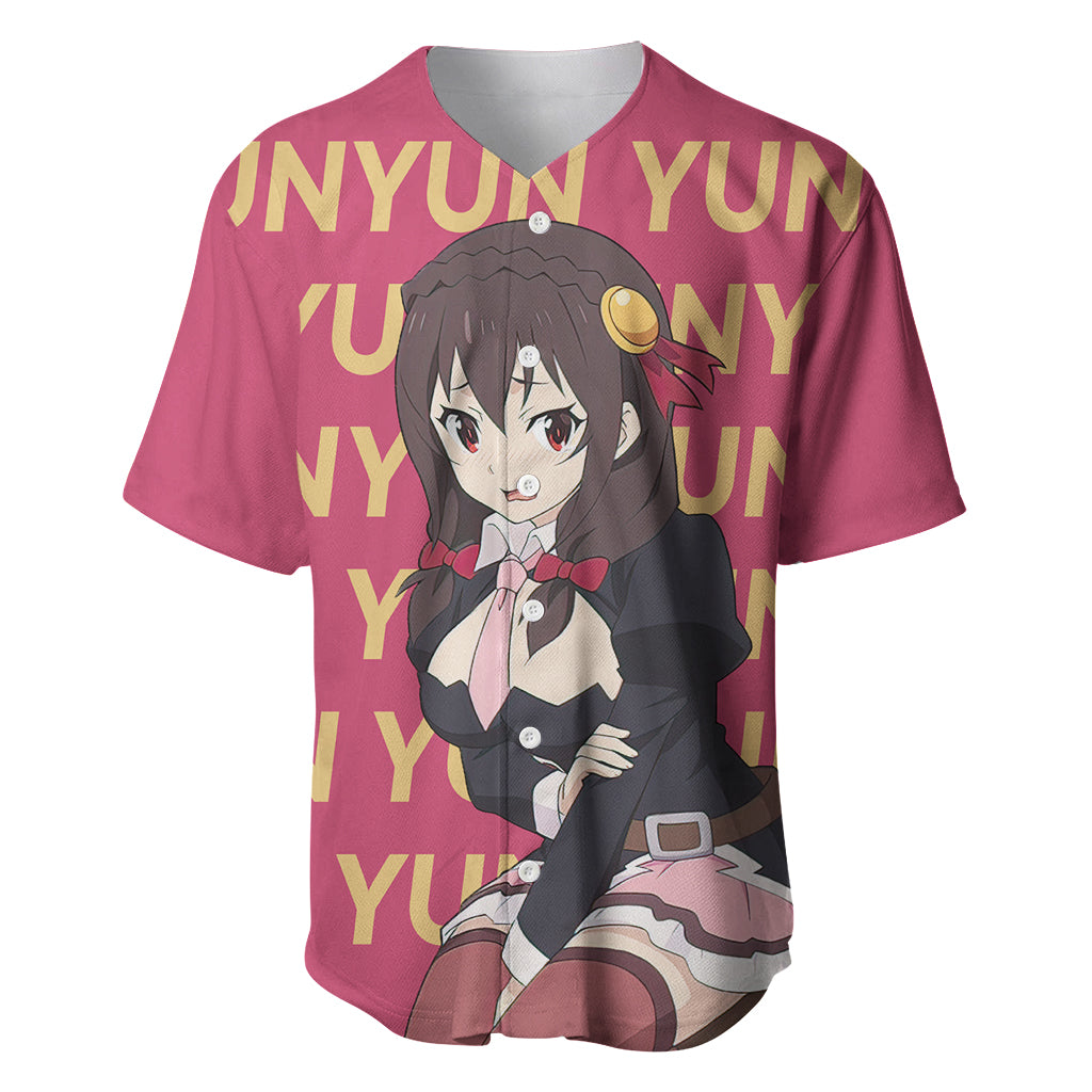 Yunyun Konosuba Baseball Jersey Yunyun Konosuba Baseball Jersey