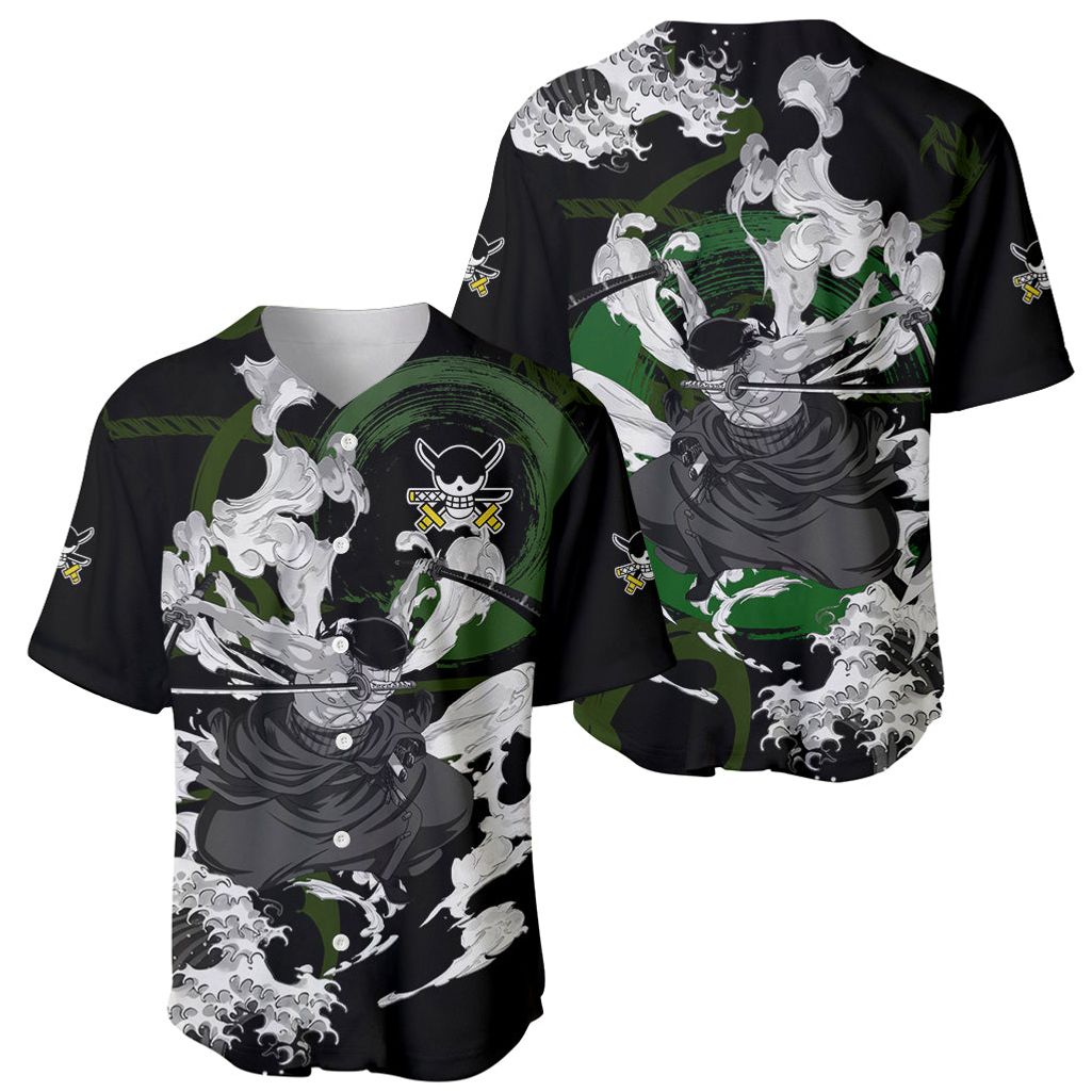 Zoronoa Zoro One Piece Baseball Jersey Zoronoa Zoro One Piece Baseball Jersey