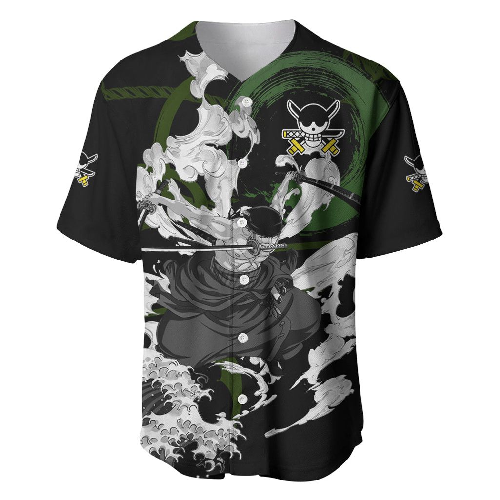 Zoronoa Zoro One Piece Baseball Jersey Zoronoa Zoro One Piece Baseball Jersey