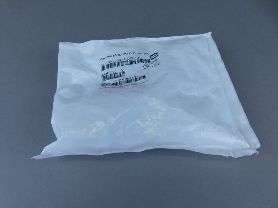 *2 Pack* Harting 09140023101 Clamping Connection Han 2/4 MOD BU-C Quintax - N...