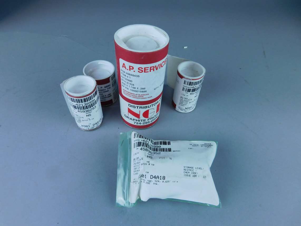 *Lot of 5* NGP Style 524 Packing .625" x 1.156" x .266" - NEW Surplus!