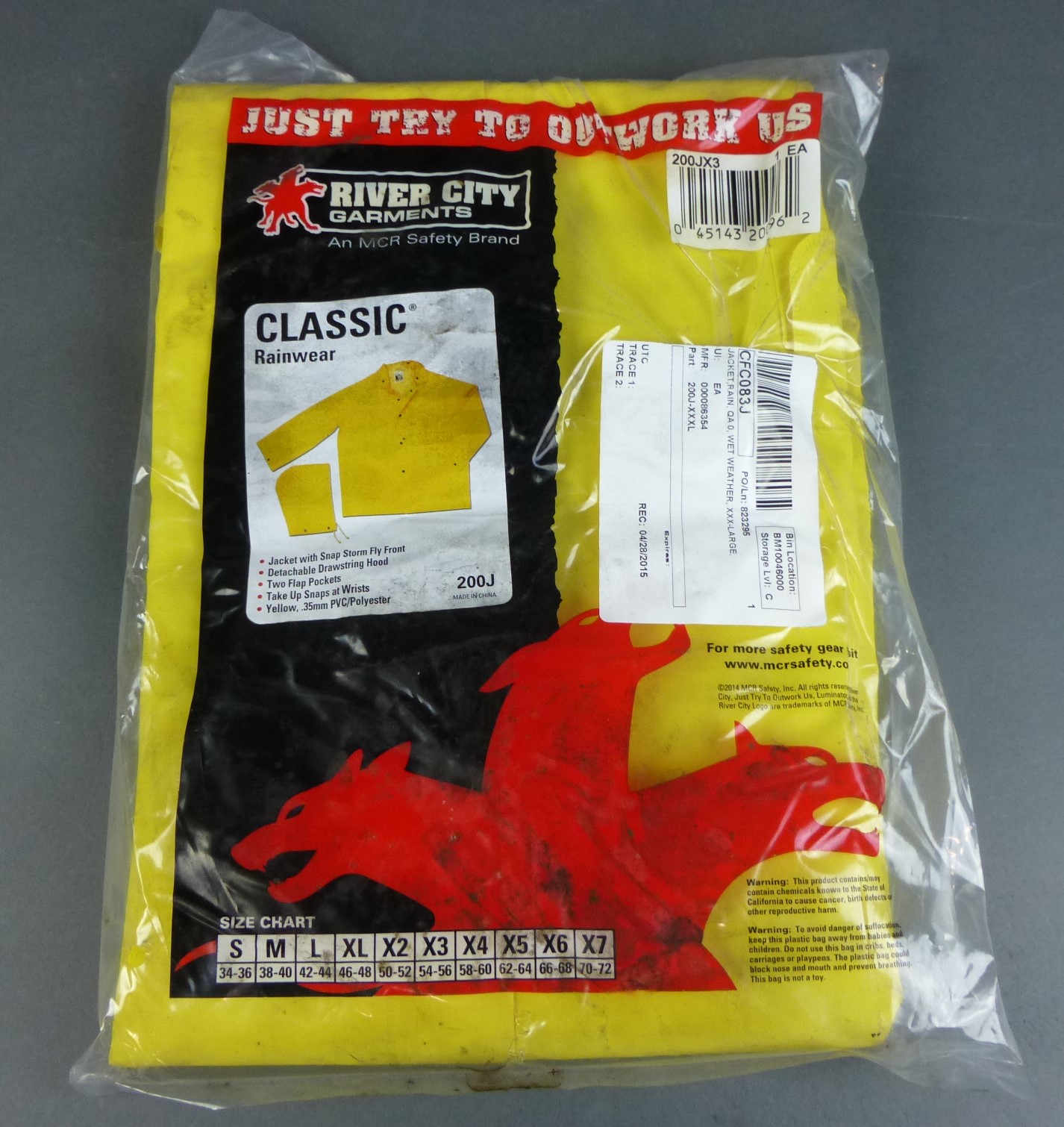 River City Garments 200JX3 Classic Rain 