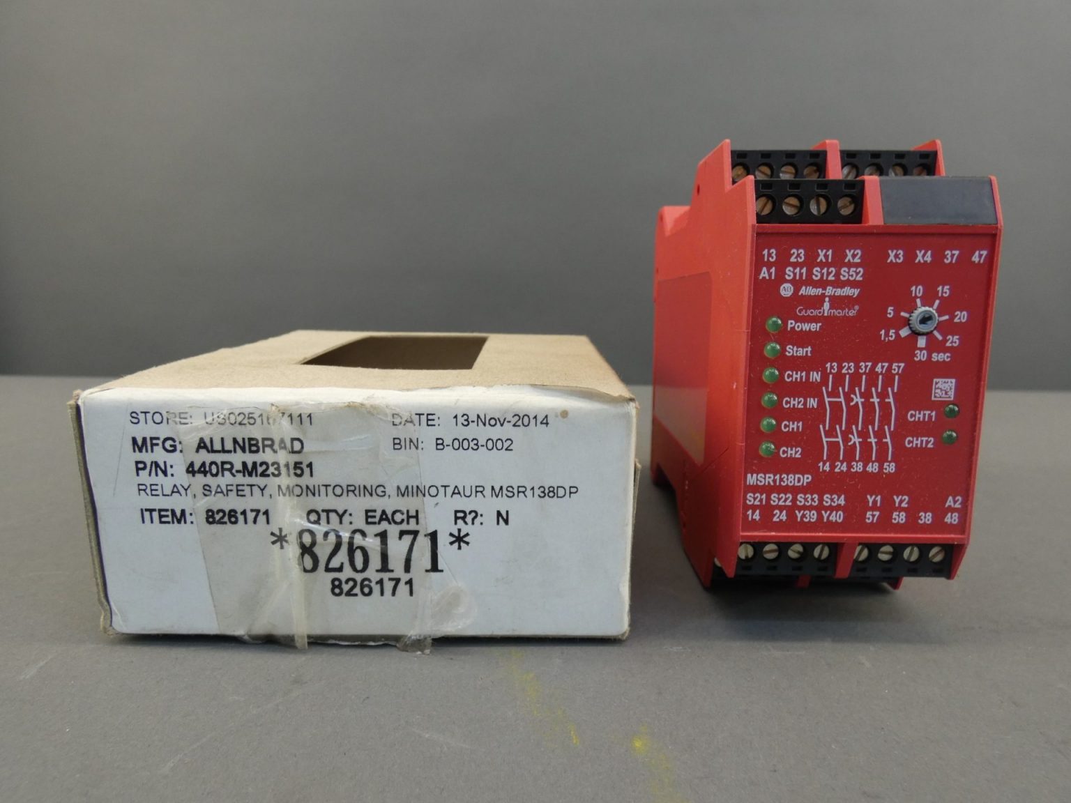 Allen-Bradley MSR138DP Guardmaster Safety Relay, 24VAC/DC, Ser. B – GPM ...