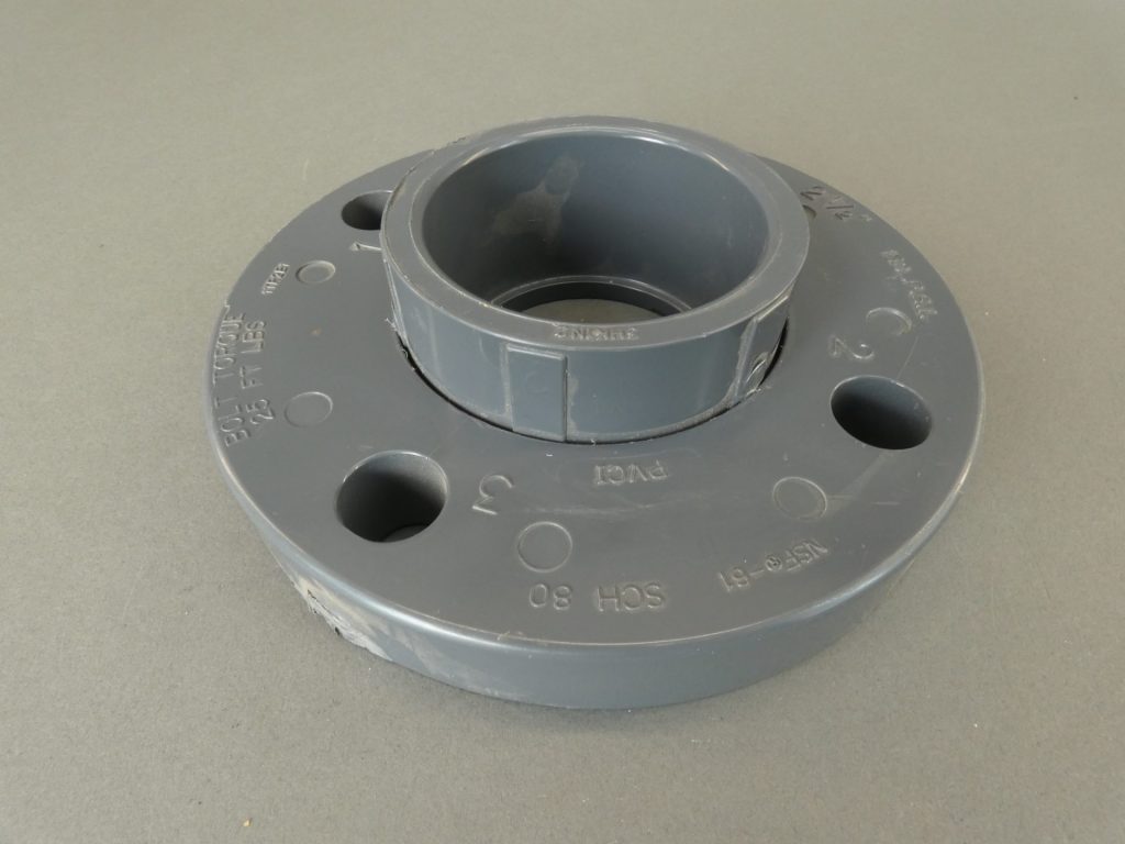 Spears SCH 80 3HK1N2 21/2″ PVC Pipe Flange Fitting, 150 PSI GPM Surplus