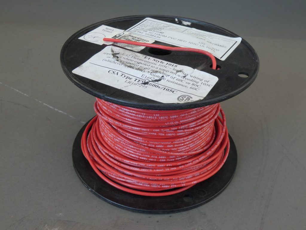 Allied UL1015 18 AWG Gauge Stranded Red 105C PVC Hook Up Wire 600V