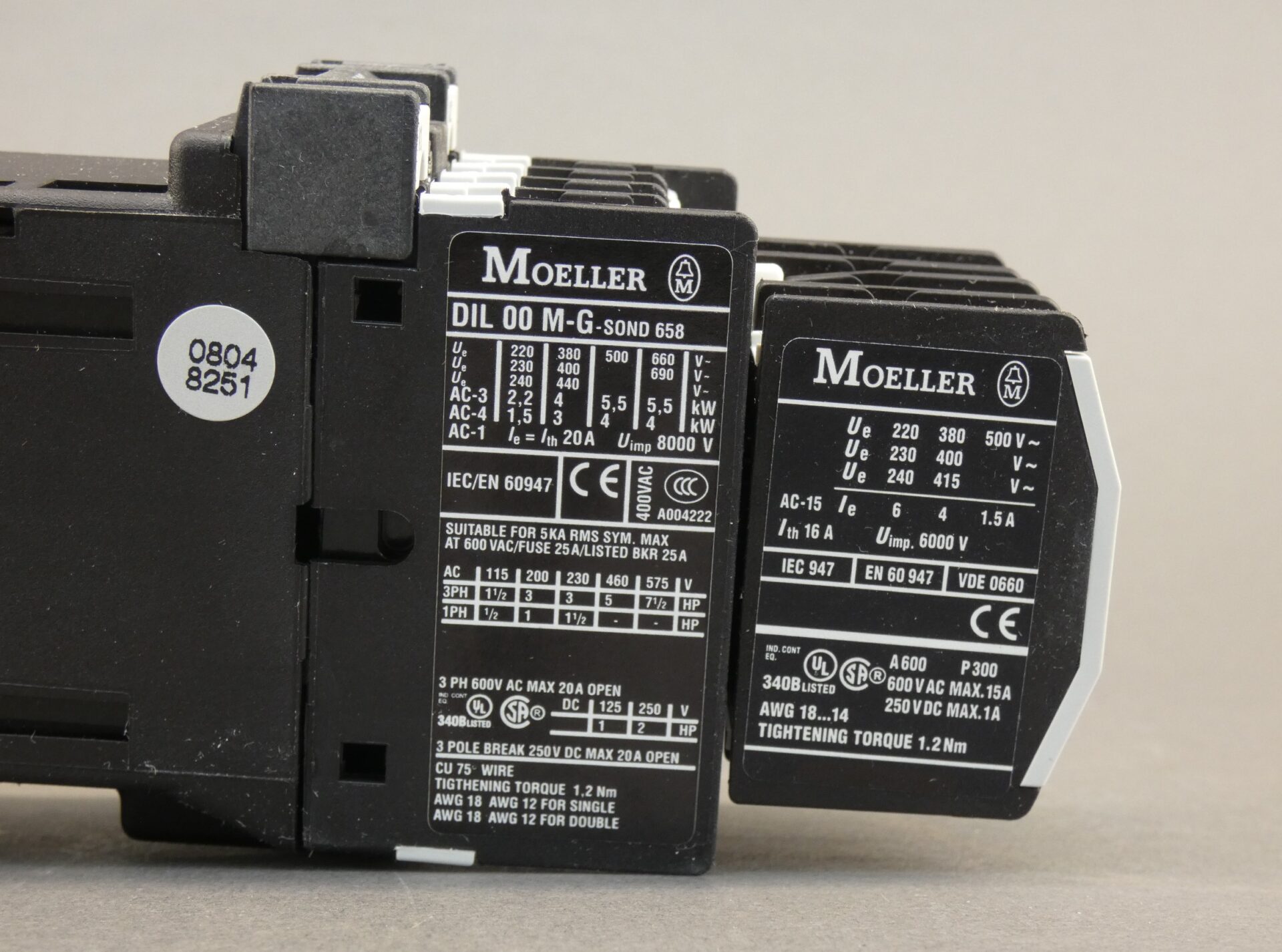 24V DC Moeller contactor DIL00M-G 
