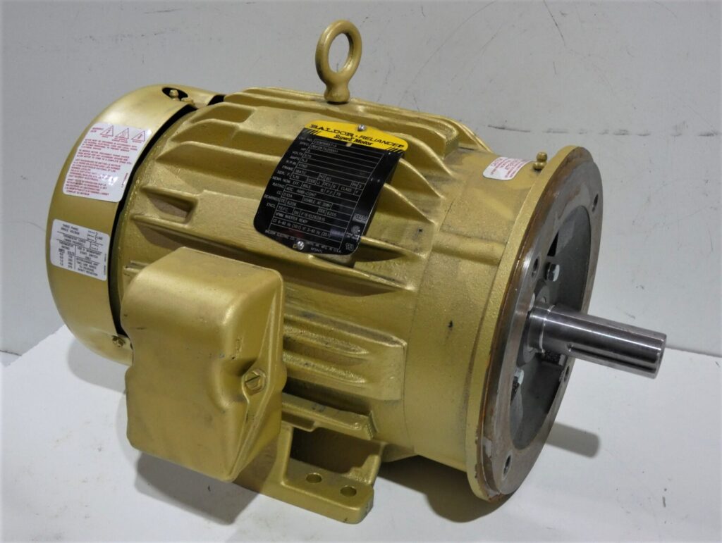 5HP Baldor Reliance Motor, 184TC, 1800RPM, TEFC, 3PH, 575V, CEM3665T ...