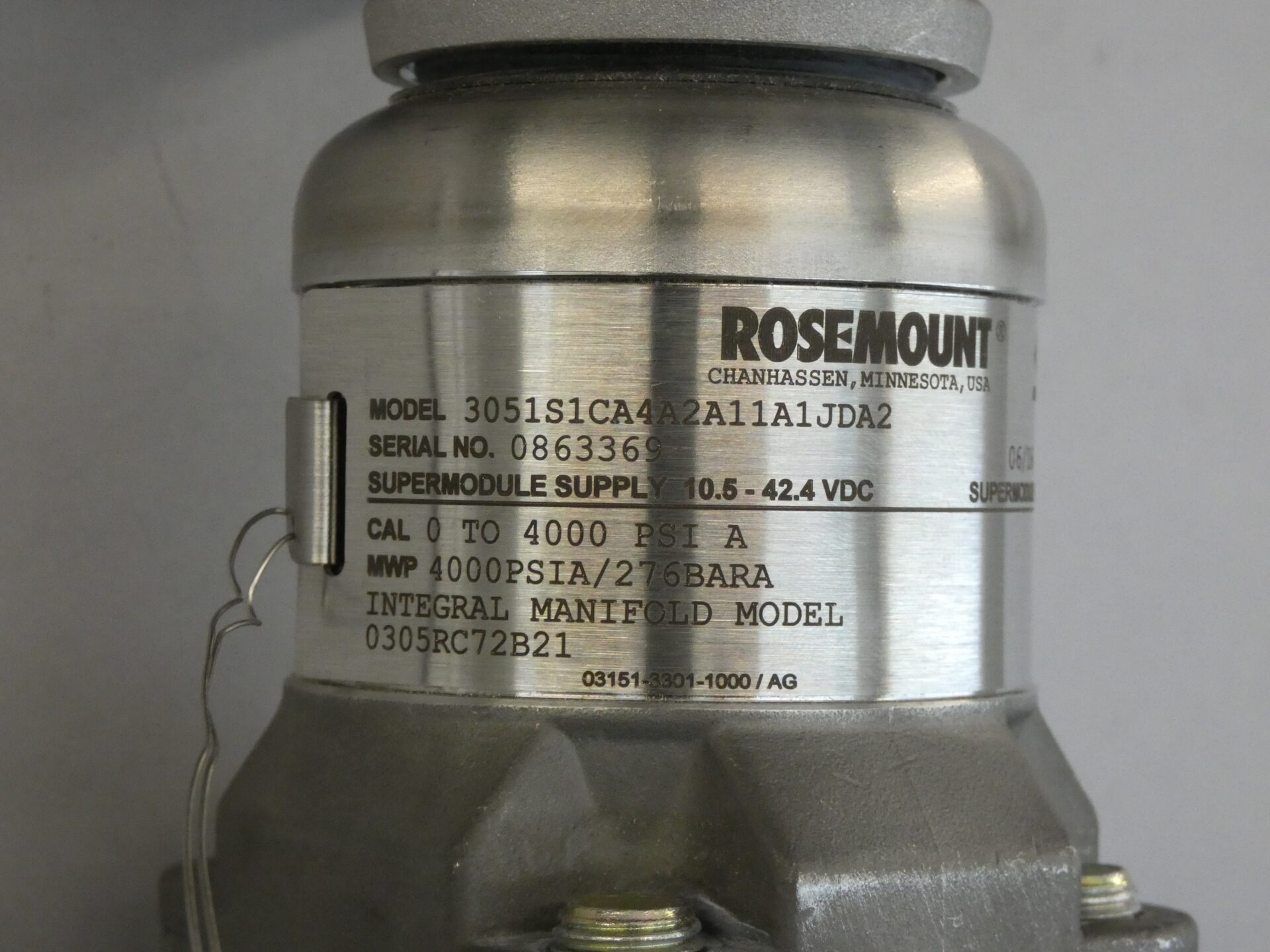 Emerson Rosemount 3051S1CA4A2A11A1JDA2 Series 3051S Pressure