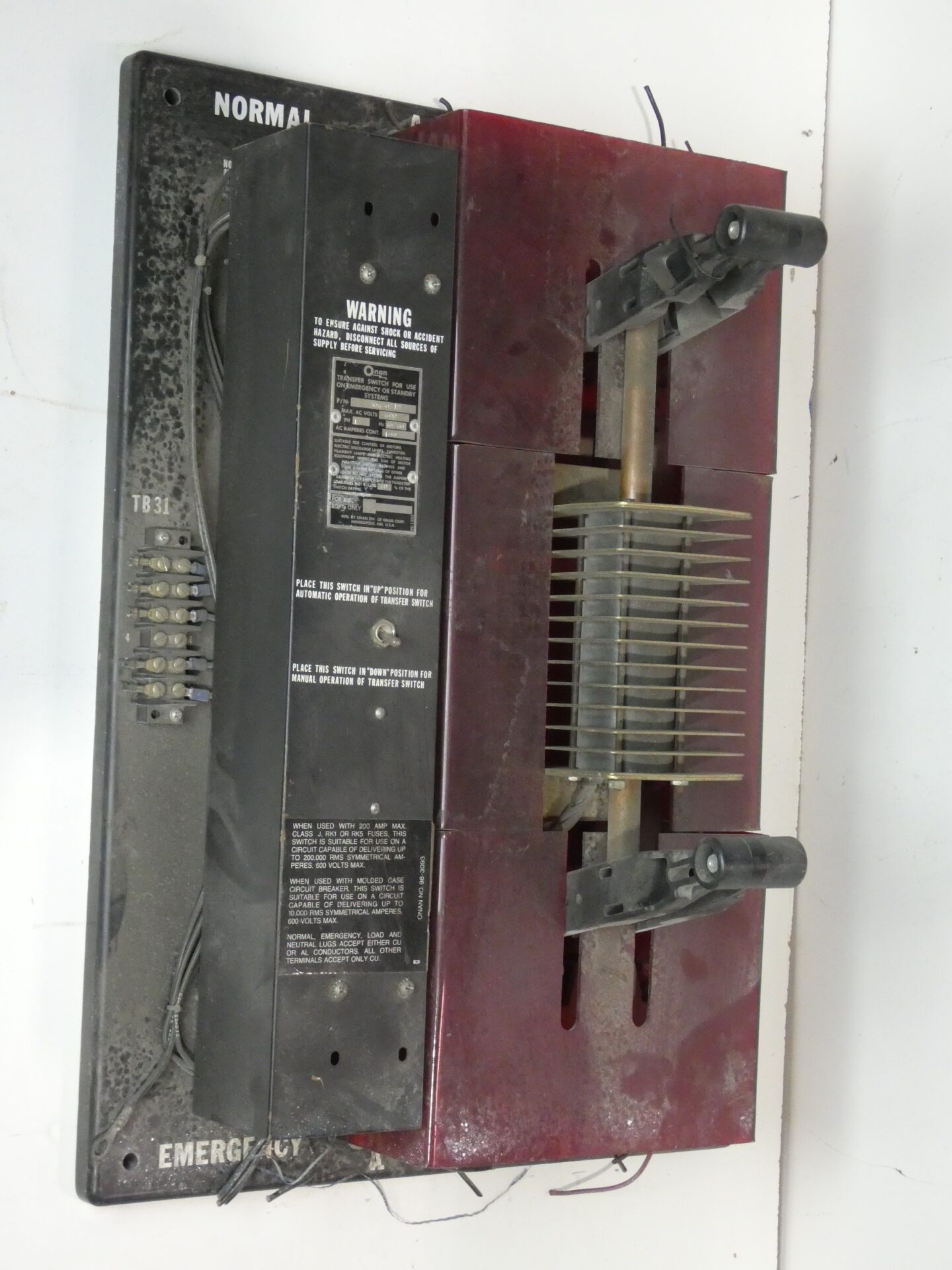 Details about   Onan 306-0712 Automatic Transfer Switch Gear 